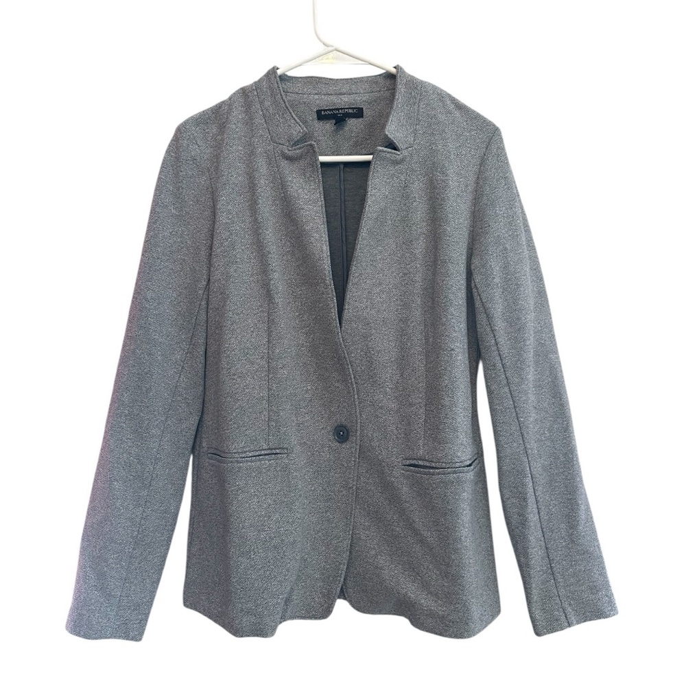 Banana Republic Heather Grey Lightweight Blazer/Jacket Size Small
